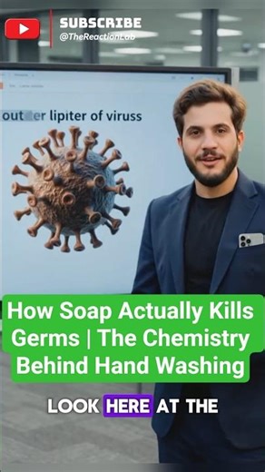 How Soap Actually Kills Germs | The Chemistry Behind Hand Washing #worldhandhygieneday #handwashing