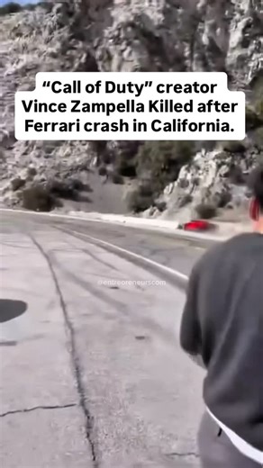 Entrepreneurs community on Instagram: "Follow us { @entrepreneurscom }for more! Vince Zampella, co-creator of the Call of Duty franchise, died in a single-car accident Sunday near Los Angeles. He was 55. The gaming industry mourns the loss of a true visionary. The Ferrari crashed on Angeles Crest Highway after exiting a tunnel, striking a concrete barrier and catching fire. Zampella’s legacy includes: - Co-founding Infinity Ward (Call of Duty) - Founding Respawn Entertainment - Creating Titanfal