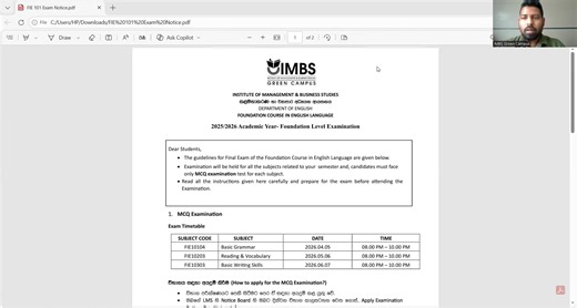 Foundation Exam Awareness