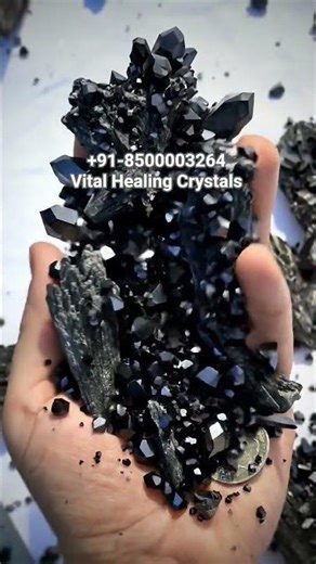 Black Kyanite Specimen #vitalhealingcrystals #kyanite