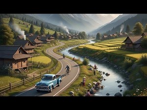 Peaceful Road Walk | Relaxing Street Ambience