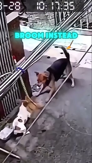 What Did The Broom Do? #dog #unhinged #funny #shorts