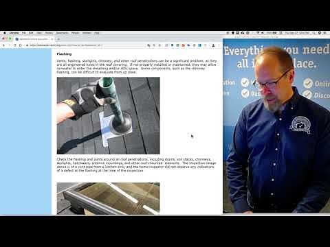 Roof Section of the Home Inspection Standards of Practice Course