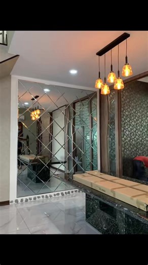 Client req cermin besar full wall 9 X 7.5 ft 😍 #fy #fypシ #fypシ゚viral #fypage #greatwalldesign #greatwalldesign0.2 #perak #penang #ipoh #kedah #wainscoting #fluted #grandmirror #diamondmirror #pvcmarble #accentwall #langsir