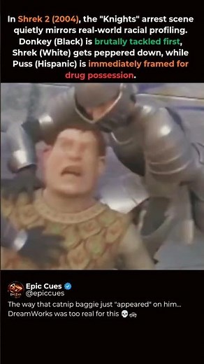 The SHOCKING Joke Hidden In Shrek 2! 🚓😳 #shrek2 #moviedetails #shorts