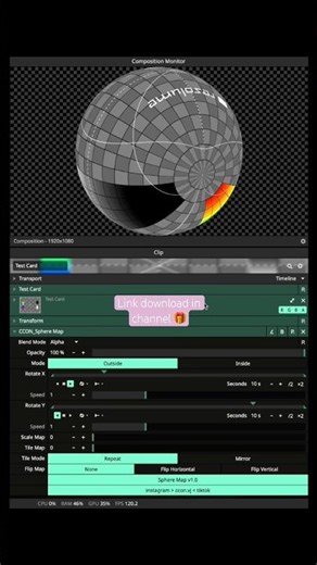 Sphere Map - free plugin for #resolume