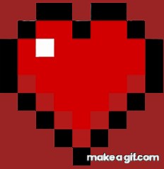minecraft beating heart on Make a GIF