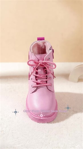 Girls' Winter Snow Boots with Thick Warm Non-Slip Sole, Comfortable Durable Design, Fashion Kids Shoes for Casual Wear & Outdoor Activities #snowboots #toddlershoes #cutebarefootshoes #kittenheelboots #winterbootsforwomen #kidsfootlocker #womenankleboots #snowbooties #kidsfallfashion #girlysneakers