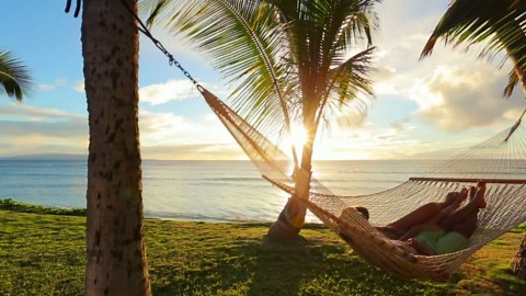 12ft Double Hammocks, Handwoven Traditional Cotton Rope Hammock with Hardwood Spreader Bar, Chains and Hooks for Indoor Outdoor, Max 450 lbs Capacity (Beige, Full)