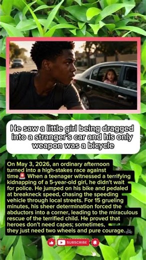 A 5-Year-Old Girl Was SNATCHED Into A Car. What This Boy Did On His Bike Is UNBELIEVABLE!