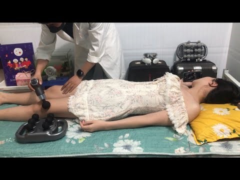 Percussive Therapy for Professional Leg Muscle Massage | Deep Recovery Session Dr. TrangHoan Massage