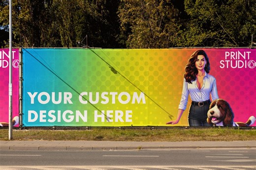 Custom Mesh Construction Banner | Outdoor Personalized Banner | Wind-resistant Fence Sign | Business or Event Mesh Vinyl Banner - Etsy