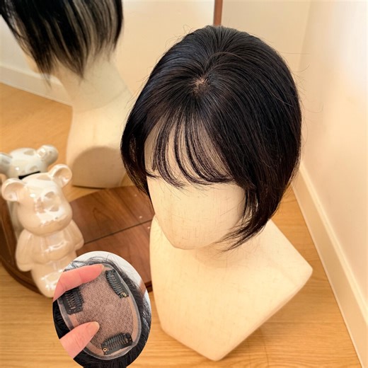 Silk Base100% Virgin Human Hair Topper 7×10 Cm Free Part for Thinning Hair - Etsy