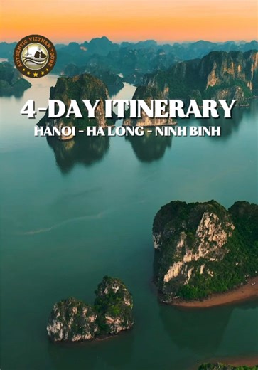 🇻🇳 The Ultimate 4-Day Vietnam Adventure From the bustling streets of Hanoi to the peaceful mountains of Ninh Binh, and ending with the magical Ha Long Bay, this 4-day journey gives you the best of Northern Vietnam in one unforgettable trip! Comment “4days” for the full detailed itinerary for FREE! #vietnamtravel #vietnamtourism #vietnam #fyp #tiktokviral