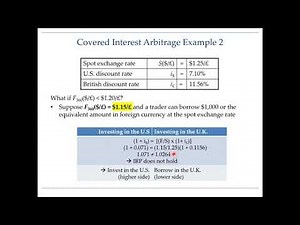 Covered Interest Arbitrage: Step-by-Step Example 2