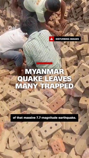 958K views · 17K reactions | As rescue workers face the daunting challenge of getting access to the areas impacted by Myanmar's massive 7.7-magnitude earthquake, emotional farewells and rescue efforts shared on social media are shedding light on the quake's devastating aftermath. https://cnn.it/3Y9n0QS | CNN International | Facebook
