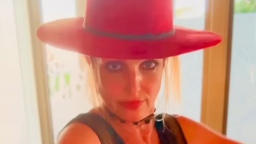 Britney Spears flashes her nipple as she twerks to Cardi B