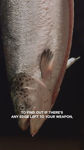 381K views · 3.2K reactions | Sharpness Test: The Fish Slice #ForgedInFire | Forged In Fire | Facebook