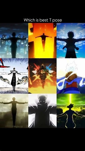 T Pose 🔥- Which is best 🤯? #anime