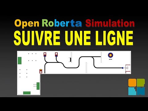 📏 OpenRoberta Simulateur - Suiveur de ligne