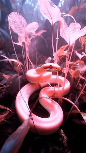 "The Rarest Pink Snake Ever Filmed- No One Know It Existed" #wildlife #shorts #naturemystery
