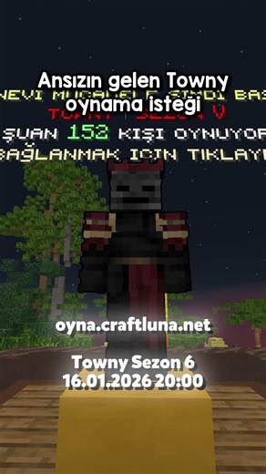 A sudden urge to play Craftluna #minecrafttr #minecraft #craftluna