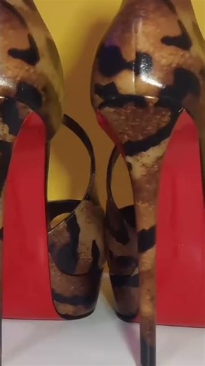 #Red sole high heels with stiletto heels #Waterproof platform... Unfold