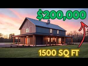 Build a 2-Story Barndominium for Under $200k in 2026 | 1500 SqFt Real Costs