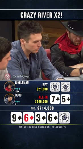 The River Went Crazy Twice! 😱 #poker #pokeradvice