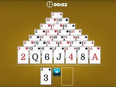 Game Pyramid Solitaire online. Play for free