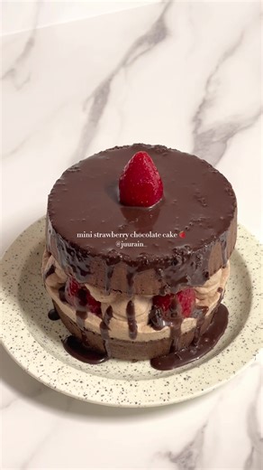 딸기 초콜릿 케이크 만들기