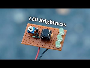 NE555P IC LED Dimmer Circuit