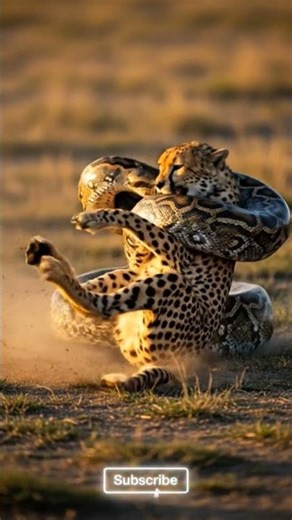 Cheetah vs Python – Ground Wrestling Fight
