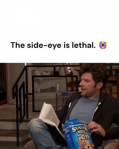 The side-eye is lethal. 😭