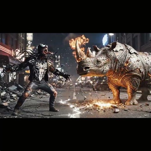 Venom + Rhino – The Symbiote Juggernaut #superhero #venom #spiderman
