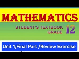 Grade 12 Final Review Exercise | Prepare for Exam with Full Solutions #Grade12 #StudyTips