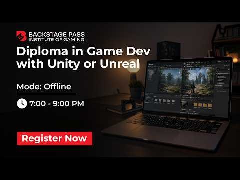 Turn Your Passion into Games | Evening Diploma Course in Unity & Unreal Engine