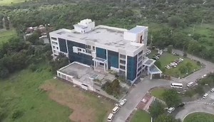 WATCH: Aerial view of the Regional Government Building in Calamba, Laguna where the COVID-19 Mega Quarantine Facility is located. Health Secretary Francisco Duque, National Task Force on COVID-19 chief implementer Carlito Galvez Jr., Deputy Chief Implementer Secretary Vince Dizon and other officials inspect the ongoing construction of the facility on Thursday. (Video by Russell Palma/The Philippine STAR) | Philippine Star