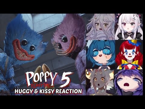 Vtuber's Reaction To Huggy & Kissy "SCENE" #2 | Poppy Playtime Chapter 5