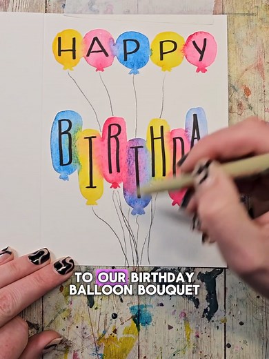 Lacey - Curious Watercolor&Art (@rebelunicorncrafts) - Do you love a handmade birthday card? I do. My favorite cards I've ever received are ones people made for me! The cards I used in this video are watercolor cards from Strathmore that come pre cut, pre creased, and with envelopes. It makes it super easy to make your own watercolor birthday card! You can also do the same thing with your watercolor paper is choice, you'll just have to do the cutting yourself. In this video I used a size 3 quill