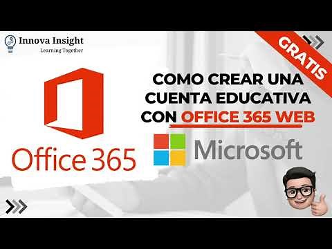 🚀COMO CREAR UNA CUENTA EDUCATIVA CON OFFICE 365 WEB DE MICROSOFT|👍GRATIS|💡FÁCIL | #AprendiendoJuntos