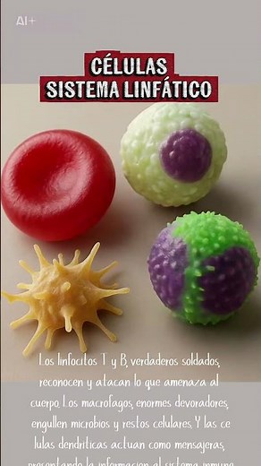 células del sistema linfático #linfatico #macrofagos #anatomia #salud