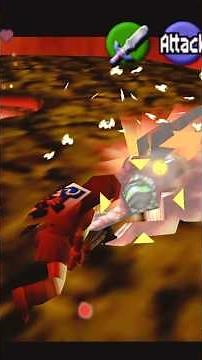 Zelda: Ocarina of Time Fire Temple Boss & Mini Boss Easy Way (Volvagia) #shorts #gaming #zelda #ace
