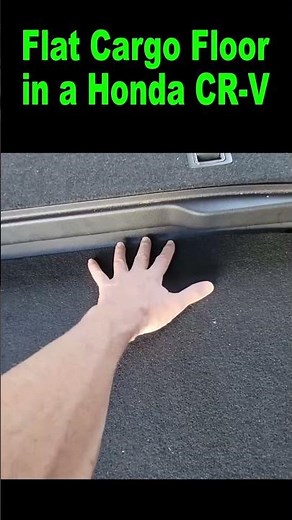 How to make the Cargo Floor FLAT in a Honda CR-V; Sleeping in an SUV; CRV Camper and Mattress Setup