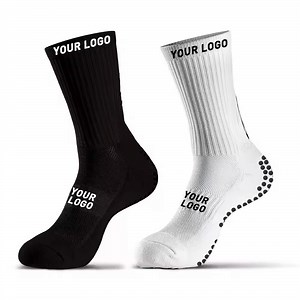 [Hot Item] Custom Made Logo for Anti Slip Non Slip Soccer Athletic Sport Football Grip Socks