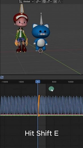 How to Extend Mixamo Walk Cycle in Blender - Shorts
