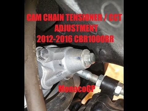 MOTORCYCLE CAM / TIMING CHAIN TENSIONER CCT ADJUSTMENT