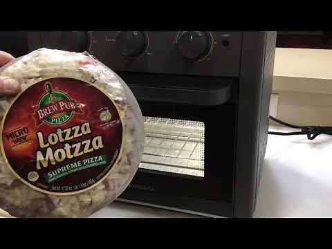 Lotzza Motzza Frozen Pizza! On the Weesta Air Fryer Toaster Oven, Best Pizza Ever!