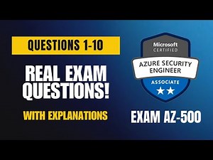 Microsoft AZ-500 Exam-Style Practice Questions 2026 | Q1–10 (With Explanations)