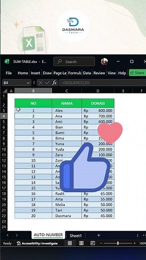 Masih bikin angka 1–100 diketik manual? 😩Kenalan dulu sama rumus SEQUENCE di Excel!